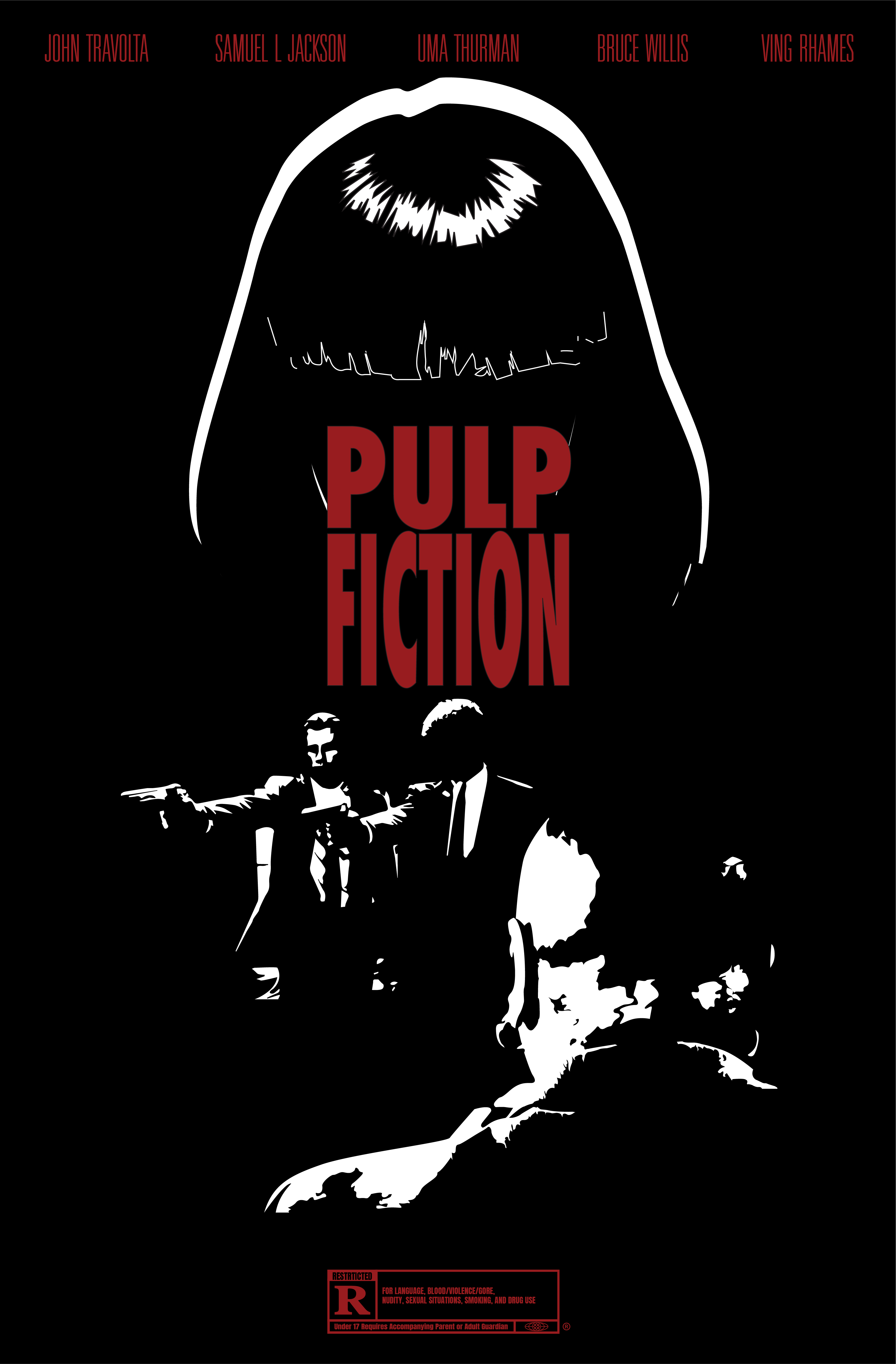 Pulp Fiction Movie Poster Concept Version 2